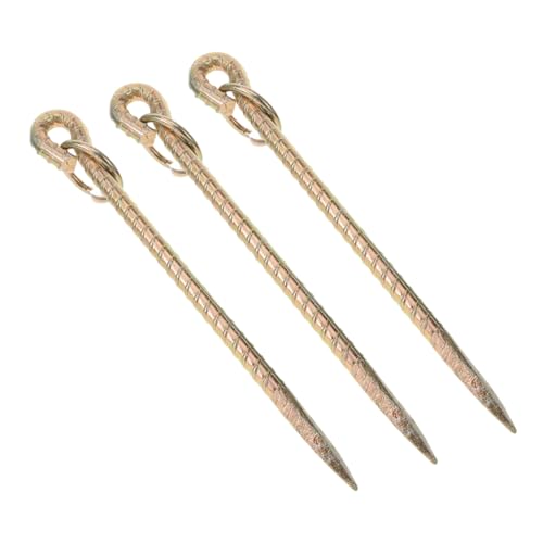 BESTonZON 3stücke Schwerlast Hundehaken Metallischer Erdanker Für Haustier- Spiralboden-Spike Für Zelt Und Camping Für Rinder Schafe Ziegen Und Gartenutzung von BESTonZON
