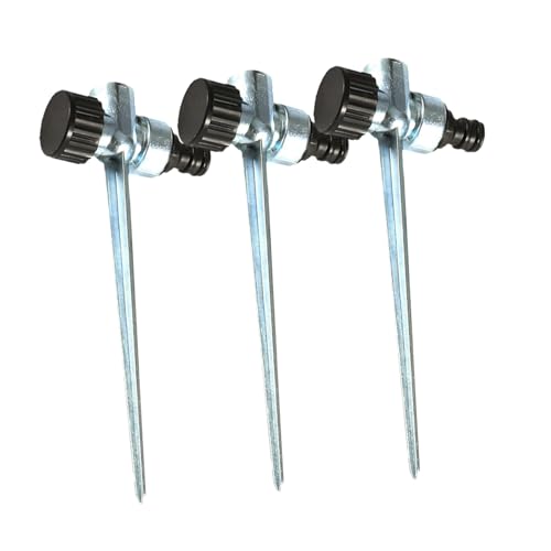 BESTonZON 3 Stück Teiliges Wasserspikes aus Kompakte Gartenbewässerung mit Erdspieß Effizienter Rasensprenger Halter für Große Flächen Tragbar und Langlebig für Garten und Außenpflanzen von BESTonZON