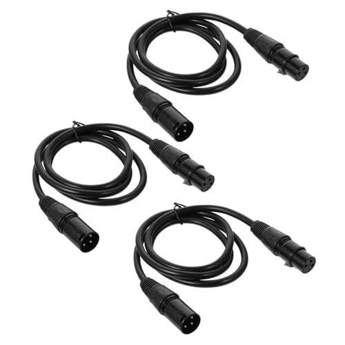 BESTonZON 3 Stück Teiliges Xlr Patchkabel Kupferkern mit Schirmung Xlr Stecker Buchse Verlängerungskabel für Lautsprecher und Mikrofon Rauscharm Zuverlässige Verbindung BESTonZON 3 Stück Teiliges Xlr Patchkabel Kupferkern mit Schirmung Xlr Stecker Buchse Verlängerungskabel für Lautsprecher und Mikrofon Rauscharm Zuverlässige Verbindung von BESTonZON
