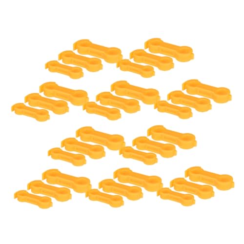 BESTonZON 30 Stück Teiliges Küken Beinspangen aus Kunststoff mit Sicherem Verschluss Wiederverwendbare Vogel Fußkorrekturbandage zur Schnellen Ausrichtung Gespreizter Beine Geeignet für von BESTonZON