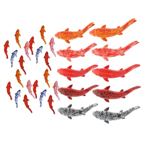 BESTonZON 30 Stück Teiliges Set Künstliche Koi Fische in Realistische Aquarium Deko Bunte Kleine Zierfische für Wasserlandschaften Geeignet für Aquarium und Fischbecken Lebensechte BESTonZON 30 Stück Teiliges Set Künstliche Koi Fische in Realistische Aquarium Deko Bunte Kleine Zierfische für Wasserlandschaften Geeignet für Aquarium und Fischbecken Lebensechte von BESTonZON