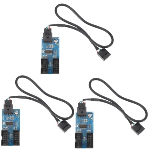 BESTonZON 3St Riser-Karte USB-Hub für den Desktop Kabeladapter stoßverbinder USB-Header-Erweiterungs-Splitter Verlängerungs-Hub-Konverter Hauptplatine Spender Verlängerungskabel Leiterplatte von BESTonZON