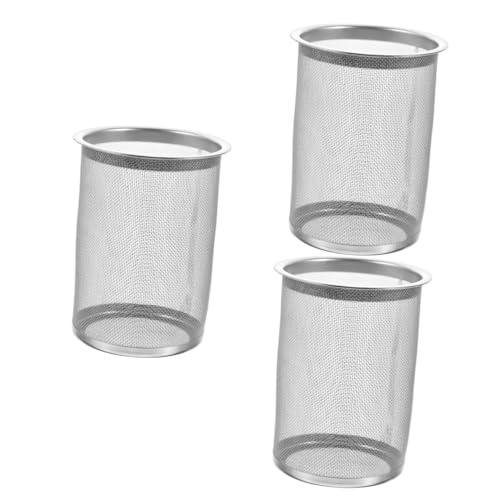 BESTonZON 3stücke Edelstahl Teefilter Hochwertiger Teekannen-ersatz Mit Feinem Maschengewebe Für Losen Tee Für Zuhause Teestuben Und Restaurants Platzsparend Und Langlebig von BESTonZON