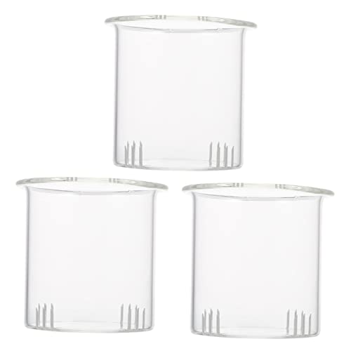 BESTonZON 3stücke Glasteefilter Für Teekanne Transparente Teesiebe Teesieb Für Zuhause Tragbares Teesieb Teekannensiebe Für Teeblatttee Für Teezeremonie Praktisches Für Lange Teeservierung von BESTonZON