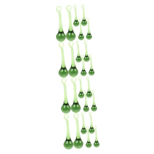 BESTonZON 4 Sätze Hängende Kristallpendel Teiliges Dekorative Für Kronleuchter Eleganter Lampenschmuck Für Wohnzimmer Flur Und Hochzeiten Hochwertiges Optisches Kristallglas 6 Stück * 4 von BESTonZON