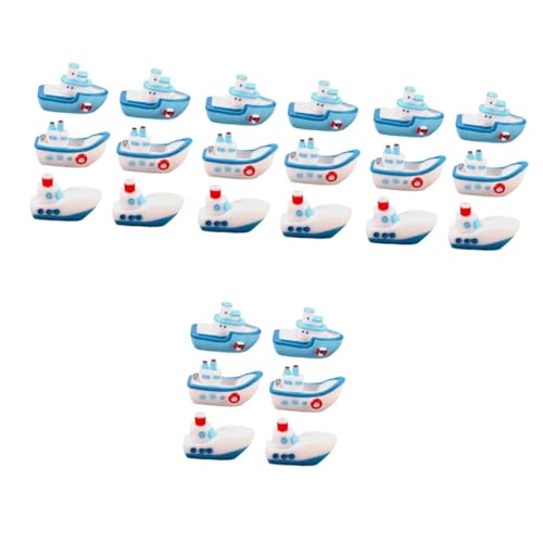 BESTonZON 4 Sätze Teiliges Boot Modell Deko Für Mediterrane Landschaft Robustes Resin Boot Ornament Für Tischdekoration Für Und Besondere Anlässe 6 Stück * 4 von BESTonZON