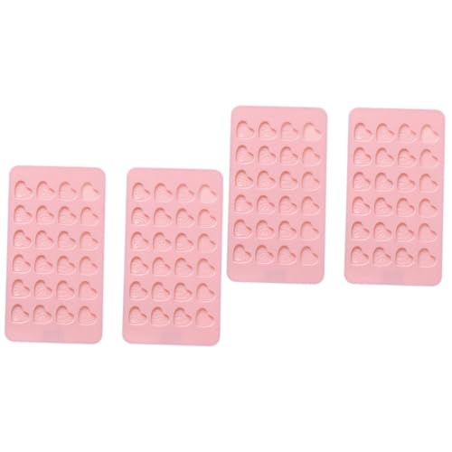 BESTonZON 4stücke Herz Silikon Kuchenform Fächer Für Schokolade Fondant Und Tortendekoration Für Backen Für Zuhause Und Professionelle Bäckereien von BESTonZON
