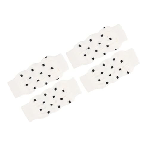 BESTonZON 4 Stück Anti rutsch Hundesocken Kuschelige Hautfreundliche Beinwärmer mit Süßem Muster rutschfeste Pfotenschutz socken für Kleine bis Mittlere Hunde für Drinnen und Draußen von BESTonZON