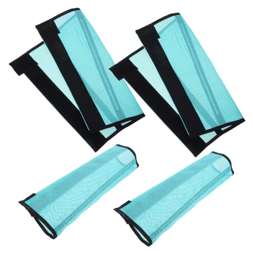BESTonZON 4 Stück Atmungsaktive Mesh-fliegenstiefel für Pferde Locker Sitzende Schutzleggings Strapazierfähiges Material Sitz Stompen und Beinermüdung von BESTonZON