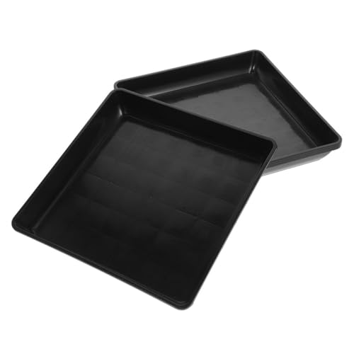 BESTonZON 4 Stück Blumentopf Untersetzer Kleine Untersetzer Für Blumentöpfe Außenbecken Gartenarbeit Rechteckige Blumentopf Tabletts Pflanzgefäß Untersetzer Rechteckige von BESTonZON