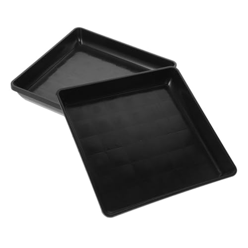 BESTonZON 4 Stück Pflanzenuntersetzer Aus Kunststoff Für Blumentöpfe Rechteckige Tropfschalen Wasserschalen Für Innen Und Außenbereich Heavy Duty Robust Und Langlebig BESTonZON 4 Stück Pflanzenuntersetzer Aus Kunststoff Für Blumentöpfe Rechteckige Tropfschalen Wasserschalen Für Innen Und Außenbereich Heavy Duty Robust Und Langlebig von BESTonZON
