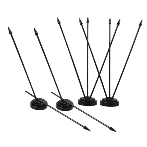 BESTonZON 4 Stück Büro -Flagstaff -Set Tischfahnenhalter Indoor-Fahnenmast und Ständer Fahnenständer Kleiner Fahnenhalter Flaggenmasthalterung Mini-Flaggenhalter Fahnenstange Plastik Schwarz BESTonZON 4 Stück Büro -Flagstaff -Set Tischfahnenhalter Indoor-Fahnenmast und Ständer Fahnenständer Kleiner Fahnenhalter Flaggenmasthalterung Mini-Flaggenhalter Fahnenstange Plastik Schwarz von BESTonZON