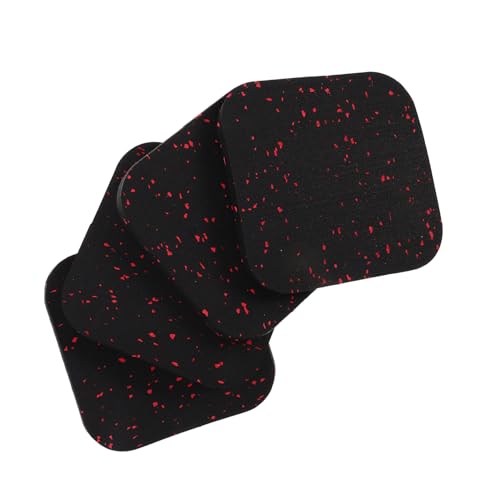 BESTonZON 4 Stück Gummi laufbandmatten Anti vibrationspolster Geräuschdämpfende Schutzmatten für Fitnessgeräte Möbelbeine rutschfest Langlebig für Zuhause Gym Boden BESTonZON 4 Stück Gummi laufbandmatten Anti vibrationspolster Geräuschdämpfende Schutzmatten für Fitnessgeräte Möbelbeine rutschfest Langlebig für Zuhause Gym Boden von BESTonZON