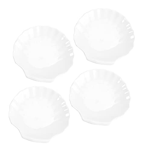 BESTonZON 4 Stück Muschelschale Western-Teller Mini-Servierschale Dip-Sauce-Schüsseln Erdnussschale Essigschale Gewürz-Serviertablett Westliche Lebensmittelteller Muschelform BESTonZON 4 Stück Muschelschale Western-Teller Mini-Servierschale Dip-Sauce-Schüsseln Erdnussschale Essigschale Gewürz-Serviertablett Westliche Lebensmittelteller Muschelform von BESTonZON