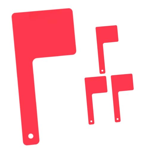 BESTonZON 4 Stück Teiliges Acryl briefkasten flaggen Drehbarer Roter Flagge Wetterfest Montierbar an Post oder Wand Dekoratives Postfach zubehör mit Nationalflaggen design für Außenbereich von BESTonZON