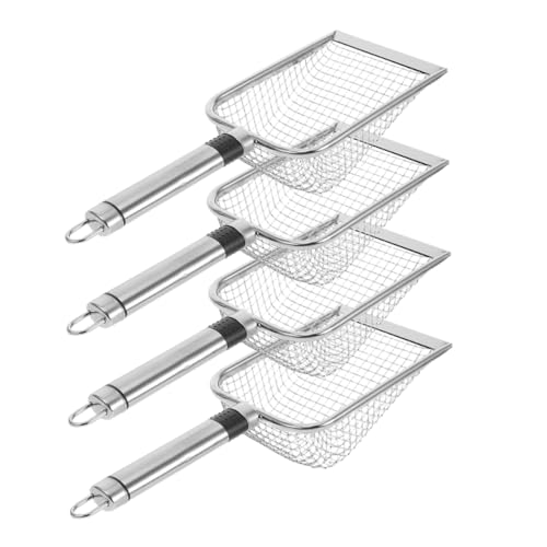 BESTonZON 4 Stück Teiliges Gartensieb mit Edelstahlgriff Maschenweite Robustes Bodensieb für Kompost Sand Erde Vielseitiger Gartensieb für Garten Gewächshaus Professionelle Gartenarbeit von BESTonZON