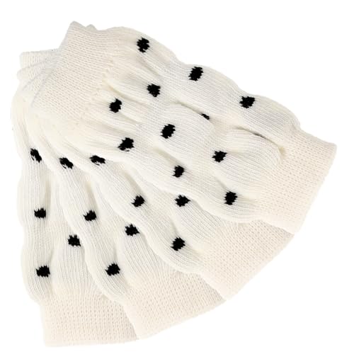 BESTonZON 4 Stück Teiliges Gestricktes Hundebeinschutz Weiche Atmungsaktive Leg Warmers für Kleinen bis Großen Hund rutschfest Leichter Baumwollstoff Schützt Gelenke und Pfoten vor Kälte und von BESTonZON