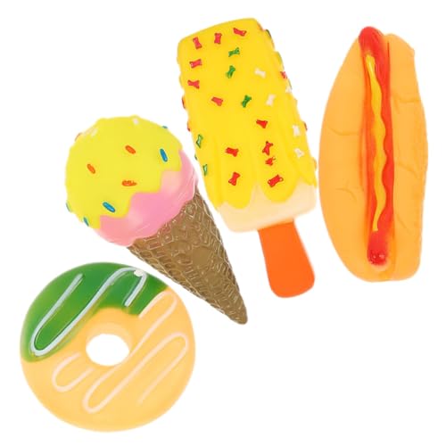 BESTonZON 4 Stück Teiliges Hundekauspielzeug aus Langlebigem TPR Material Interaktives Beißspielzeug für Kleine und Mittelgroße Hunde Fördert Zahnhygiene und Selbstständiges zu Hause von BESTonZON