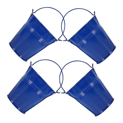 BESTonZON 4 Stück Teiliges Kleine Blaue Metall Eimer mit Griffen Dekorative Eisenblumentöpfe für Partydekoration Vielseitige Aufbewahrungsbehälter Rostbeständig Kompakt und Handlich für BESTonZON 4 Stück Teiliges Kleine Blaue Metall Eimer mit Griffen Dekorative Eisenblumentöpfe für Partydekoration Vielseitige Aufbewahrungsbehälter Rostbeständig Kompakt und Handlich für von BESTonZON