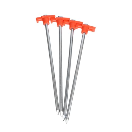BESTonZON 4 Stück Teiliges Schwere Metall Zeltheringe für Camping Zelt Rostfreie Zeltnägel für Harte Böden Robust und Wiederverwendbar Geeignet für Strand Garten Plane und Pavillon BESTonZON 4 Stück Teiliges Schwere Metall Zeltheringe für Camping Zelt Rostfreie Zeltnägel für Harte Böden Robust und Wiederverwendbar Geeignet für Strand Garten Plane und Pavillon von BESTonZON