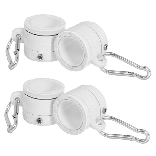 BESTonZON 4 Stück Teiliges Set Rotierender Fahnenmast Montageringe mit Clips Robuste Fahnenmast Befestigungsringe für Durchmesser zur Vermeidung von Verwicklungen und Einfacher BESTonZON 4 Stück Teiliges Set Rotierender Fahnenmast Montageringe mit Clips Robuste Fahnenmast Befestigungsringe für Durchmesser zur Vermeidung von Verwicklungen und Einfacher von BESTonZON