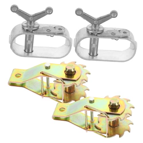 BESTonZON 4 Stück Teiliges Stahlseil Spannset Drahtseil Spanner Langlebig und Verschleißfest Geeignet für Forstwirtschaft Industrie und Freizeitanwendungen Straffen und Fixieren von Kabeln von BESTonZON