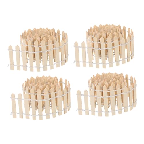 BESTonZON 4 Stücke Miniatur Gartenzaun Wetterfest Flexibel Kleines Picket Fence für Puppenhaus Bonsai Sukkulenten Dekoration Micro Landschaft DIY BESTonZON 4 Stücke Miniatur Gartenzaun Wetterfest Flexibel Kleines Picket Fence für Puppenhaus Bonsai Sukkulenten Dekoration Micro Landschaft DIY von BESTonZON
