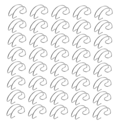 BESTonZON 40 Stück Teiliges Haken aus Türhaken für Käfige Multifunktionale Langlebige Draht Haken zur Platzsparenden Befestigung an Haustier und Vogelkäfigen von BESTonZON