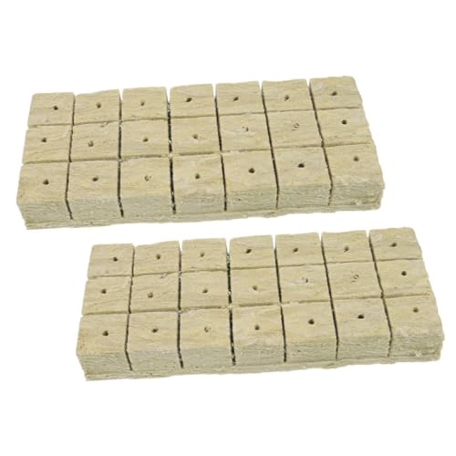 BESTonZON 42 Stück Hydroponische Anzuchtwürfel Soilless Cultivation Nutrient Blöcke Pflanzstarter Plug mit Hoher Sauerstoff Feuchtigkeitsaufnahme für Stecklinge und Anzucht von BESTonZON