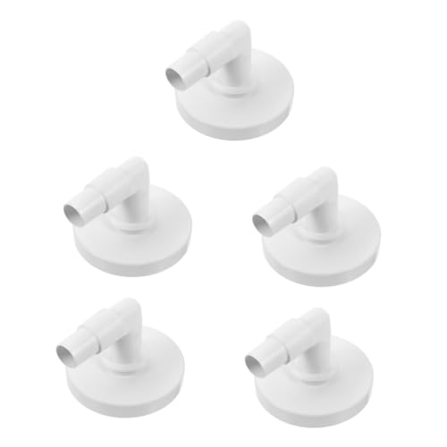 BESTonZON 5 Sätze Skimmer Adapter für Poolreinigung mit Gebogener Vakuumplatte für Effektive Entfernung von Schmutz und Schaum Wasseroberflächen von BESTonZON