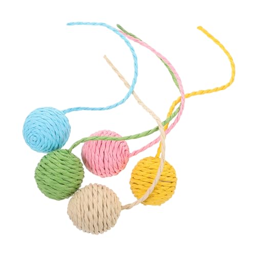 BESTonZON 5 Stück Teiliges Ersatz Set für Katzenkratzbaum Sisal Kratzball mit Langlebiges Papierseil Interaktives Katzenspielzeug Einfache für Mehrkatzenhaushalte BESTonZON 5 Stück Teiliges Ersatz Set für Katzenkratzbaum Sisal Kratzball mit Langlebiges Papierseil Interaktives Katzenspielzeug Einfache für Mehrkatzenhaushalte von BESTonZON