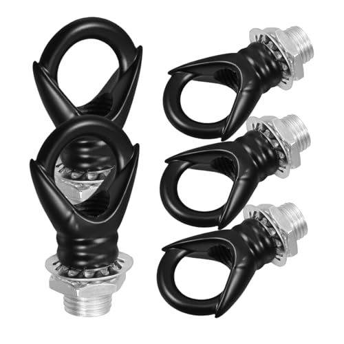BESTonZON 5 Stück Teiliges Metall Hakenringe für Lichtinstallationen Geschlossene Ringschlaufen Belastbare Aufhängung für Leuchten Vogelkäfige Blumenampeln Schwarz Einfach Montierbar BESTonZON 5 Stück Teiliges Metall Hakenringe für Lichtinstallationen Geschlossene Ringschlaufen Belastbare Aufhängung für Leuchten Vogelkäfige Blumenampeln Schwarz Einfach Montierbar von BESTonZON