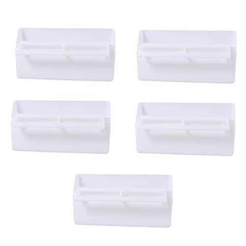 BESTonZON 5 Stück Teiliges Parrot Feeder Kunststoff Futterbox für Papageien und Kleine Vögel Langlebig Sicher Einfach zu Reinigen Geeignet als Käfigzubehör für Wellensittich Nymphensittich von BESTonZON