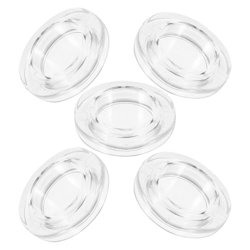BESTonZON 5 Stück Teiliges Sonnenschirmloch mit Transparenter Schutzkappe Widerstandsfähiger Wasserabweisender Ersatzring für Gartentische Einfache Befestigung Vielseitig für Terrasse Strand von BESTonZON