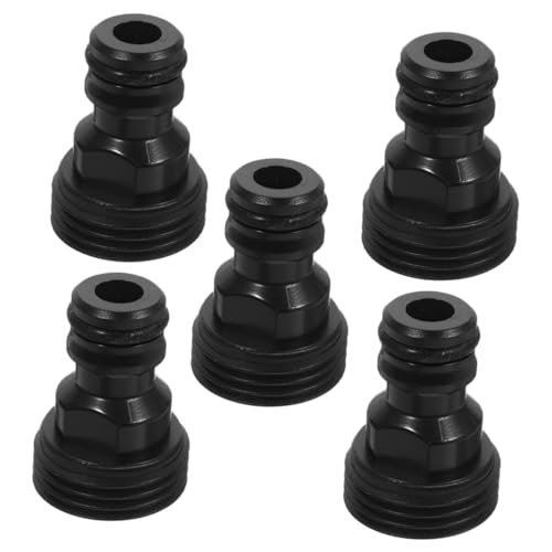 BESTonZON 5 Stück Teiliges Wasserhahn zu Schlauch Adapter Robuster Schnelles System Auslaufsicherer Hahnverbinder für Garten Waschmaschine Geschirrspüler Einfache von BESTonZON