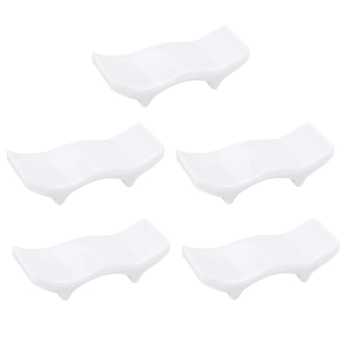 BESTonZON 5 Stücke Besteckablagen Messerbänkchen Löffelablage Küchenutensilablage Essstäbchen Rest Chinesischer Porzellanimitat Essstäbchenhalter für Hotel BESTonZON 5 Stücke Besteckablagen Messerbänkchen Löffelablage Küchenutensilablage Essstäbchen Rest Chinesischer Porzellanimitat Essstäbchenhalter für Hotel von BESTonZON