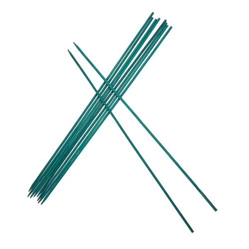 BESTonZON 50 Stück Pflanzenstützstäbe aus Robustem Grün Vielseitige Rankhilfe für Topfpflanzen und Garten Stabiler Pflanzenhalter für Gesundes Wachstum und Pflanzenfixierung von BESTonZON