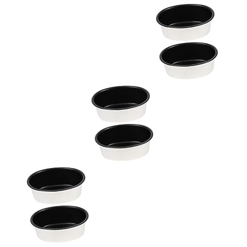 BESTonZON 6 Stk Kuchenform Dessertformen Donut-kuchen Gelee Backen Ovale Backform Schokolade Backen Muffinblech Antihaft-kuchen Mousse Cupcake-backform Aluminiumlegierung Ei-form Pfanne von BESTonZON