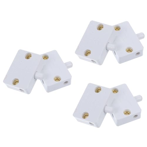 BESTonZON 6 Stk Schranktürschalter Schalter für Schrankbeleuchtung Schranklicht ein Ausschalter berühren Schranklampe mechanisch Gating Kabinett automatisches Licht Kleiderschrank licht Weiß von BESTonZON