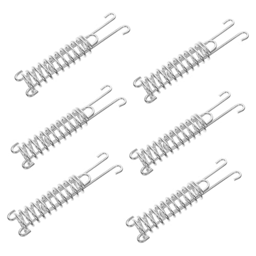 BESTonZON 6 Stück Teiliges Elastische Zeltspannseil Befestiger mit Federhaken Windfeste Outdoor Zelthaken für Camping Vielseitig Kompatibel Robust und Langlebig für Sonnensegel und Zelte von BESTonZON