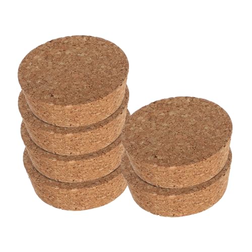BESTonZON 6 Stück Teiliges Korkdeckel für Kleine Glasvasen Runde Form für Sicheren Verschluss Verhindert Wasserverdunstung Geeignet für Hydroponik Pflanzen Terrarienabdeckung BESTonZON 6 Stück Teiliges Korkdeckel für Kleine Glasvasen Runde Form für Sicheren Verschluss Verhindert Wasserverdunstung Geeignet für Hydroponik Pflanzen Terrarienabdeckung von BESTonZON