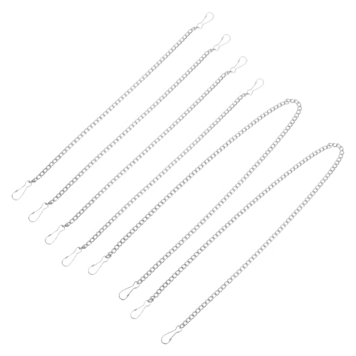 BESTonZON 6 Stück Teiliges Metallhängeketten mit Anschlüssen Vielseitige Ketten zum Aufhängen von Etiketten Postern und Bannern Einfache Installation und Entfernung Dekorative und von BESTonZON