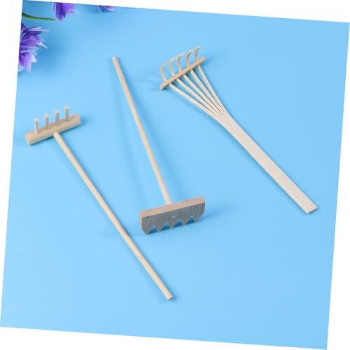 BESTonZON 6 Stück Teiliges Mini Bambus Zen Garten Rechen Designs Zähne Harke Zähne Kompakt für Sandkasten Mini Garten Meditation Dekorativ und Handlich von BESTonZON
