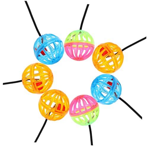 BESTonZON 7 Stück Teiliges Reptilien Saugnapf Langlebiger Klingelball für Bartagamen Eidechsen und Geckos zum Aufhängen im Terrarium Fördert Bewegung und Beschäftigung von BESTonZON