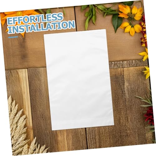 BESTonZON 8 Stück Teiliges Polyester Einseitig Wetterbeständige Reißfeste DIY Gartenfahnen für Rasen Hofdeko Weiße Blanko Flaggen zum Selbstgestalten von BESTonZON