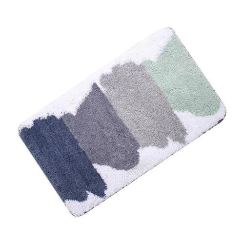 BESTonZON Absorbierende Badematte rutschfest mit TPR Boden für Badezimmer und Küche Saugfähiger Flacher Duschvorleger aus Weichem Chenille Waschbar Strapazierfähig und Sicher für von BESTonZON