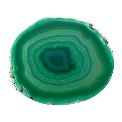 BESTonZON Natürliche Stein Untersetzer 8-10cm Runde Tassenmatte Aus Stein Dekorativer Coaster Für Getränke Grün Für Hochzeiten Und Einweihungen von BESTonZON