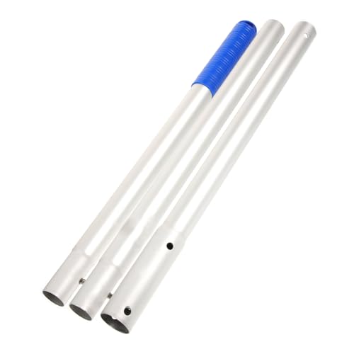 BESTonZON Aluminium Pool Stange Teilig Verbindungsstange Schwimmbecken Kescher Zubehör Robust Langlebig Verstellbar für Pool Skimmer und Fischreuse von BESTonZON
