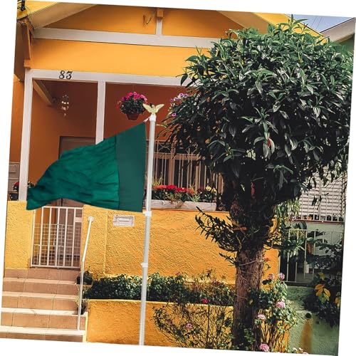 BESTonZON Aluminium Teleskop Fahnenmast mit Drehbarem Ring Wetterfester Garten Flaggenhalter Windresistent für Outdoor Gartenflaggen Feiertags und Saisonflaggen Einfach zu Montieren Lagern von BESTonZON