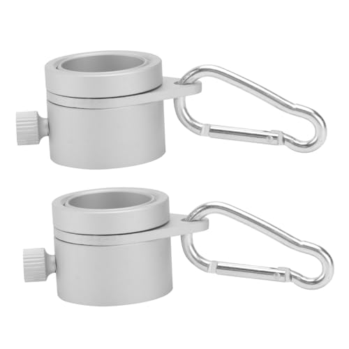 BESTonZON Aluminiumlegierung Fahnenmastring Drehbar Langlebig Anti verheddern Fahnenmast Clip für Glatte Flaggenrotation Schützt vor Riss und Verheddern von BESTonZON